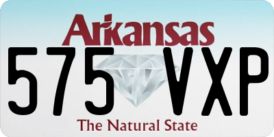 AR license plate 575VXP