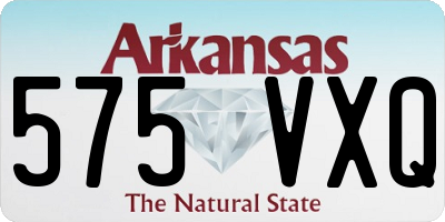 AR license plate 575VXQ