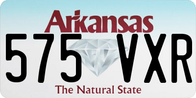 AR license plate 575VXR