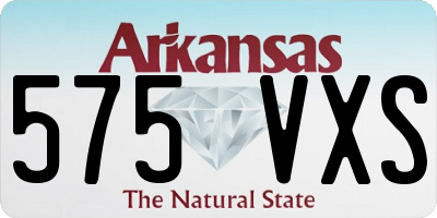 AR license plate 575VXS