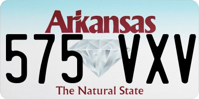AR license plate 575VXV