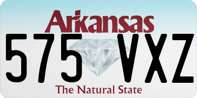 AR license plate 575VXZ