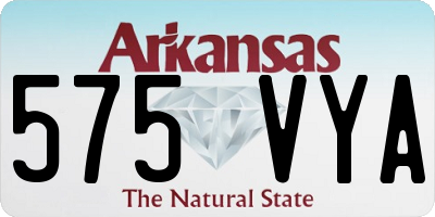 AR license plate 575VYA