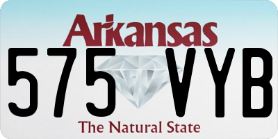 AR license plate 575VYB