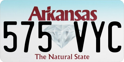 AR license plate 575VYC