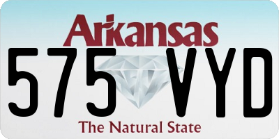 AR license plate 575VYD