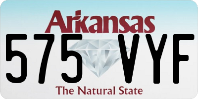 AR license plate 575VYF