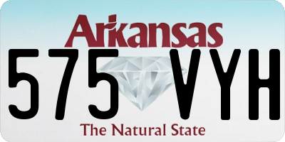 AR license plate 575VYH