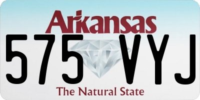 AR license plate 575VYJ