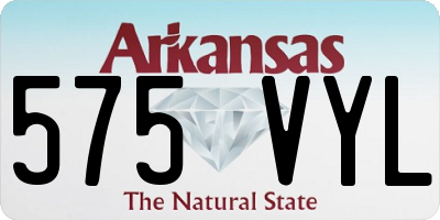 AR license plate 575VYL