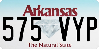AR license plate 575VYP