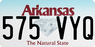AR license plate 575VYQ