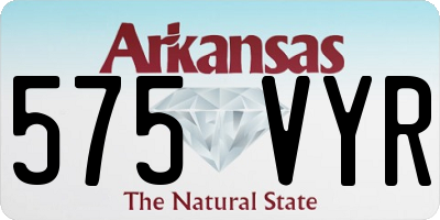AR license plate 575VYR