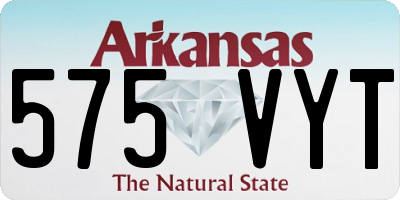 AR license plate 575VYT