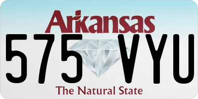 AR license plate 575VYU