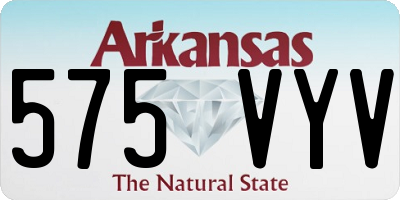 AR license plate 575VYV