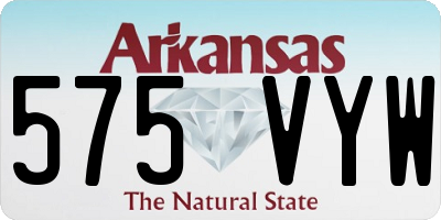 AR license plate 575VYW