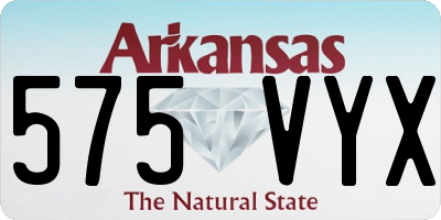 AR license plate 575VYX