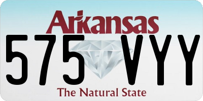 AR license plate 575VYY
