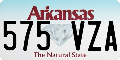 AR license plate 575VZA