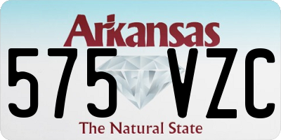 AR license plate 575VZC