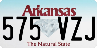 AR license plate 575VZJ