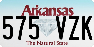 AR license plate 575VZK