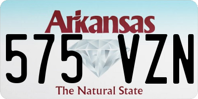 AR license plate 575VZN