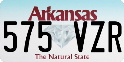 AR license plate 575VZR