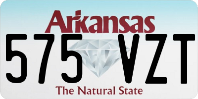 AR license plate 575VZT