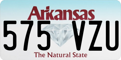 AR license plate 575VZU