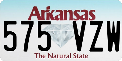 AR license plate 575VZW