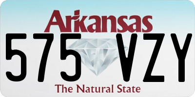 AR license plate 575VZY
