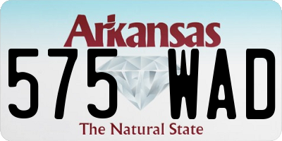 AR license plate 575WAD