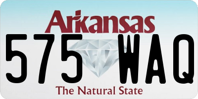 AR license plate 575WAQ