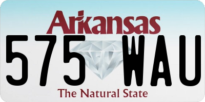 AR license plate 575WAU