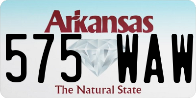 AR license plate 575WAW
