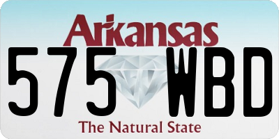 AR license plate 575WBD
