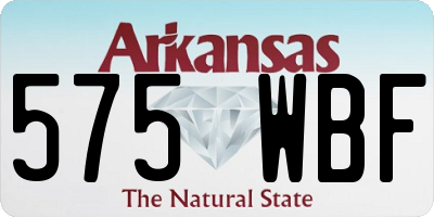 AR license plate 575WBF