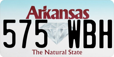 AR license plate 575WBH