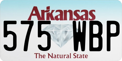AR license plate 575WBP