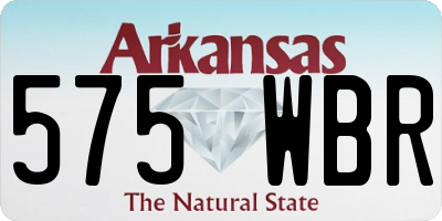 AR license plate 575WBR