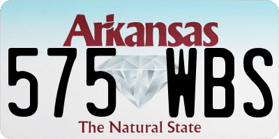 AR license plate 575WBS