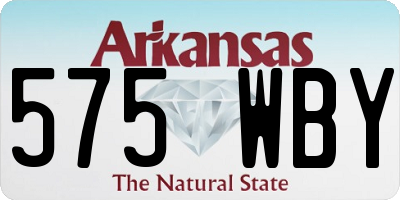 AR license plate 575WBY