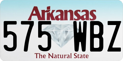 AR license plate 575WBZ