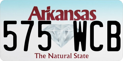 AR license plate 575WCB