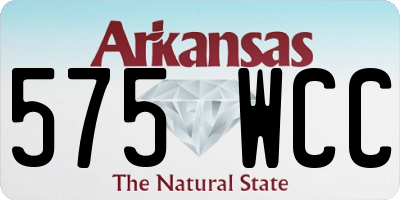 AR license plate 575WCC