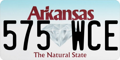AR license plate 575WCE