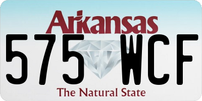 AR license plate 575WCF