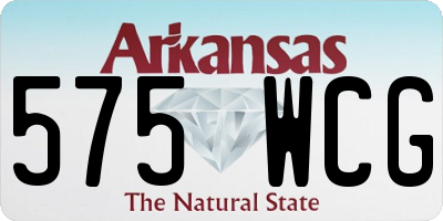 AR license plate 575WCG